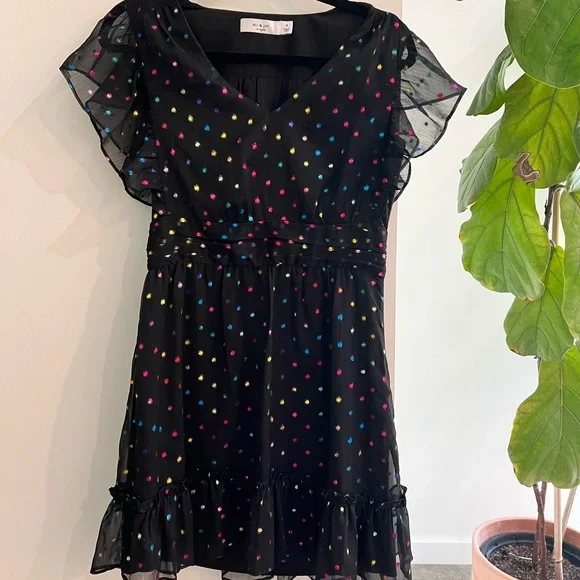 black white dress women Michaela Formal Rainbow Sequin Dress main image 0